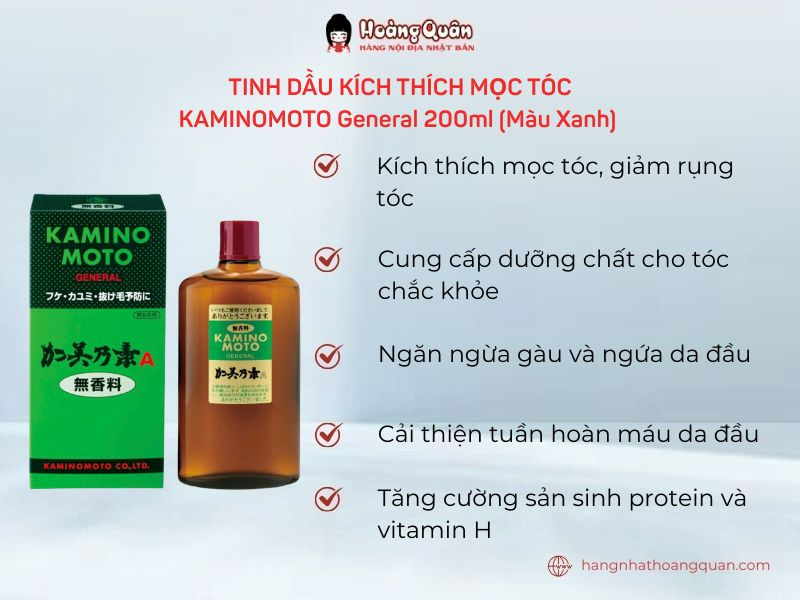 Tinh Dầu Kích Thích Mọc Tóc KAMINOMOTO General