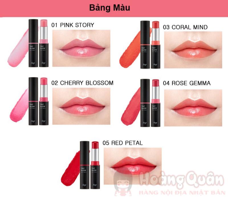 các son dưỡng có màu không gây thâm môi