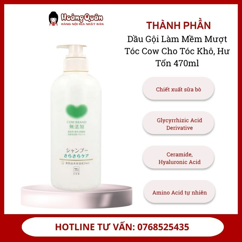 Thành phần dầu gội Cow Brand