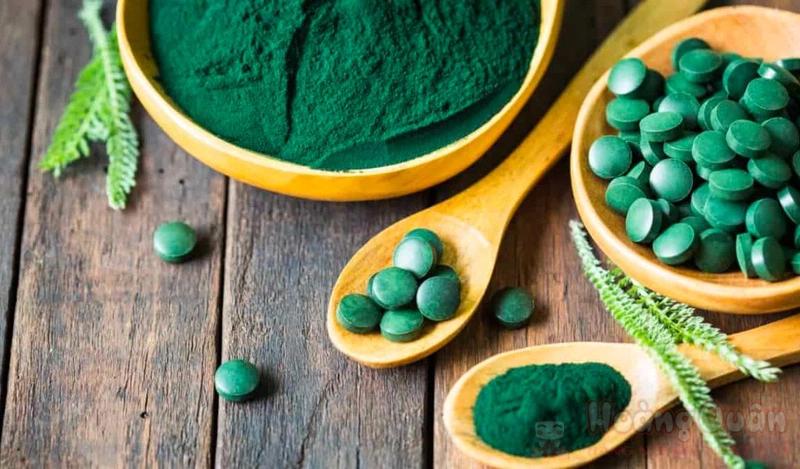 cách đắp mặt nạ tảo xoắn dạng viên