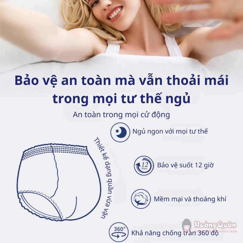 Băng vệ sinh dạng quần AIWINA chống tràn ban đêm chất lượng