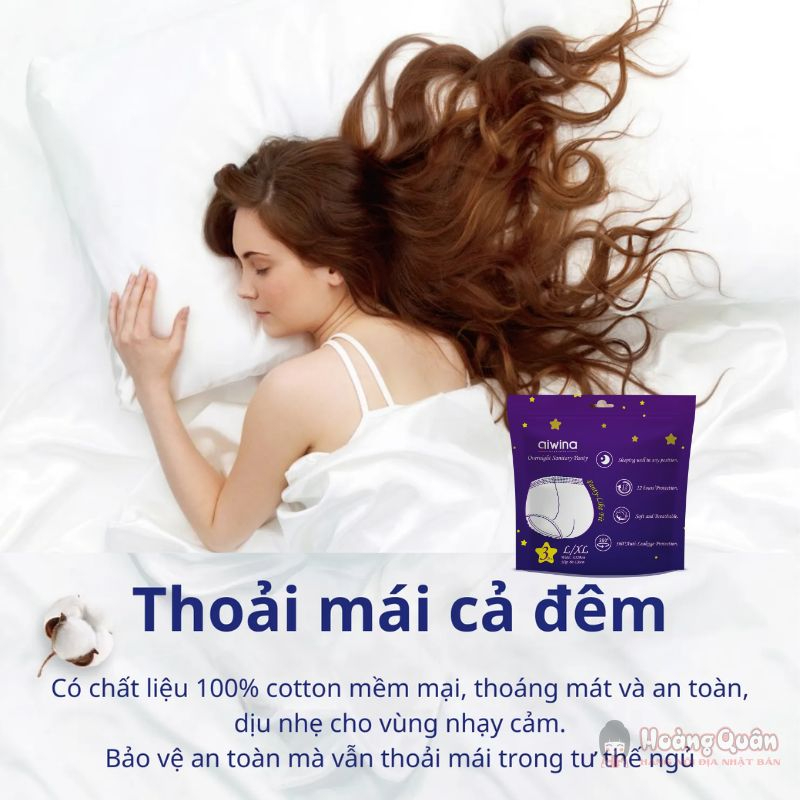 Băng vệ sinh dạng quần AIWINA chống tràn ban đêm chính hãng