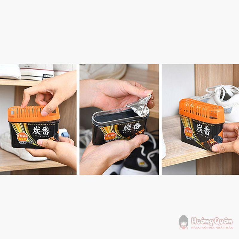 Sáp khử mùi tủ giày Kokubo JP than hoạt tính 150g giá rẻ