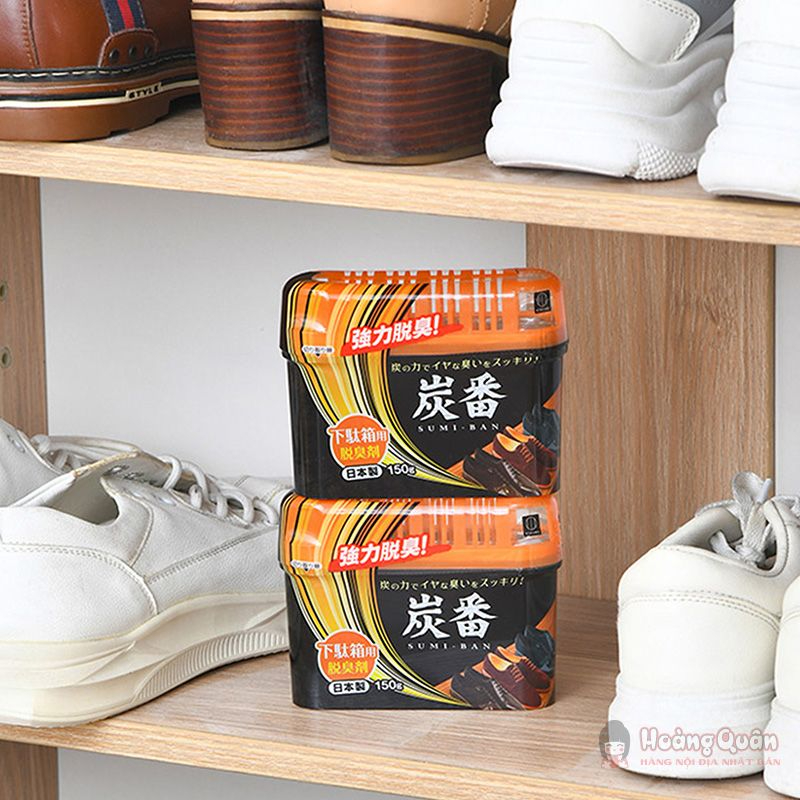 Sáp khử mùi tủ giày Kokubo JP than hoạt tính 150g chính hãng