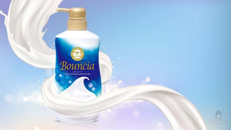 Sữa tắm siêu tạo bọt Bouncia hương hoa cỏ 480ml giá tốt