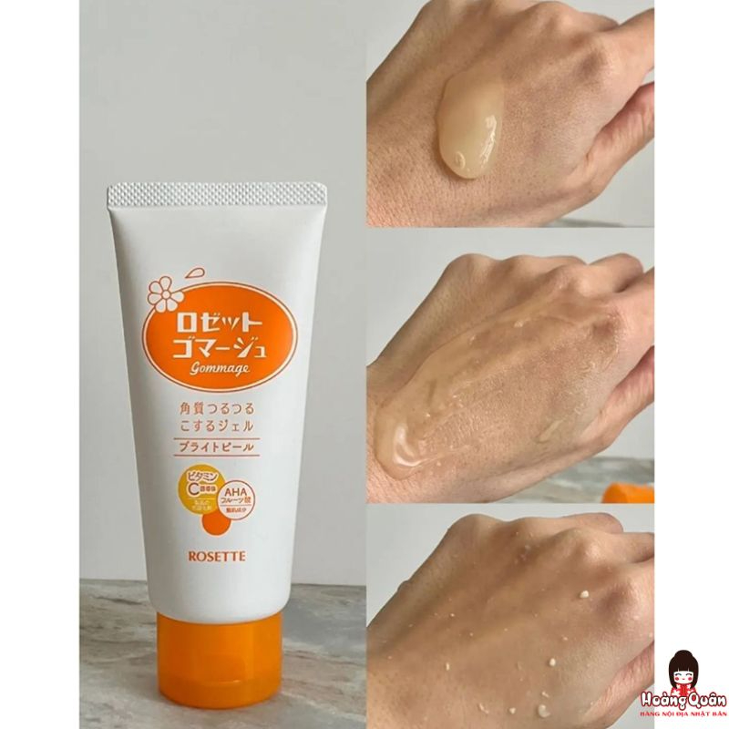 Gel tẩy tế bào chết Rosette Gommage Bright Peel 120g cam chính hãng