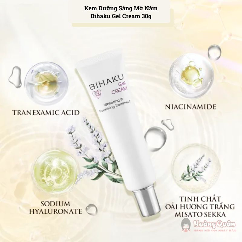 Kem dưỡng sáng mờ nám Bihaku Gel Cream 30g giá tốt