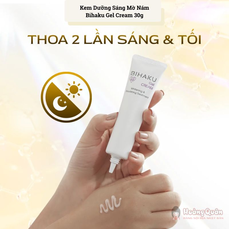 Kem dưỡng sáng mờ nám Bihaku Gel Cream 30g uy tín