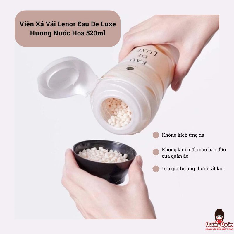 Viên Xả Vải Lenor Eau De Luxe Hương Nước Hoa 520ml giá rẻ