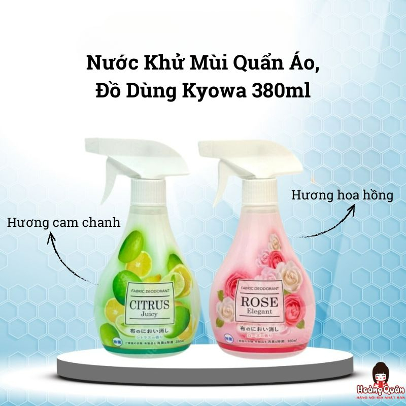 Nước khử mùi quần áo, đồ dùng Kyowa 380ml
