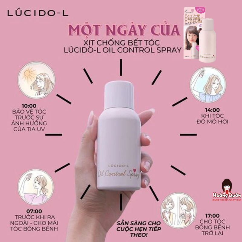 Xịt Tóc Lucido Kiểm Soát Dầu Chống Bết Tóc 70g giá tốt