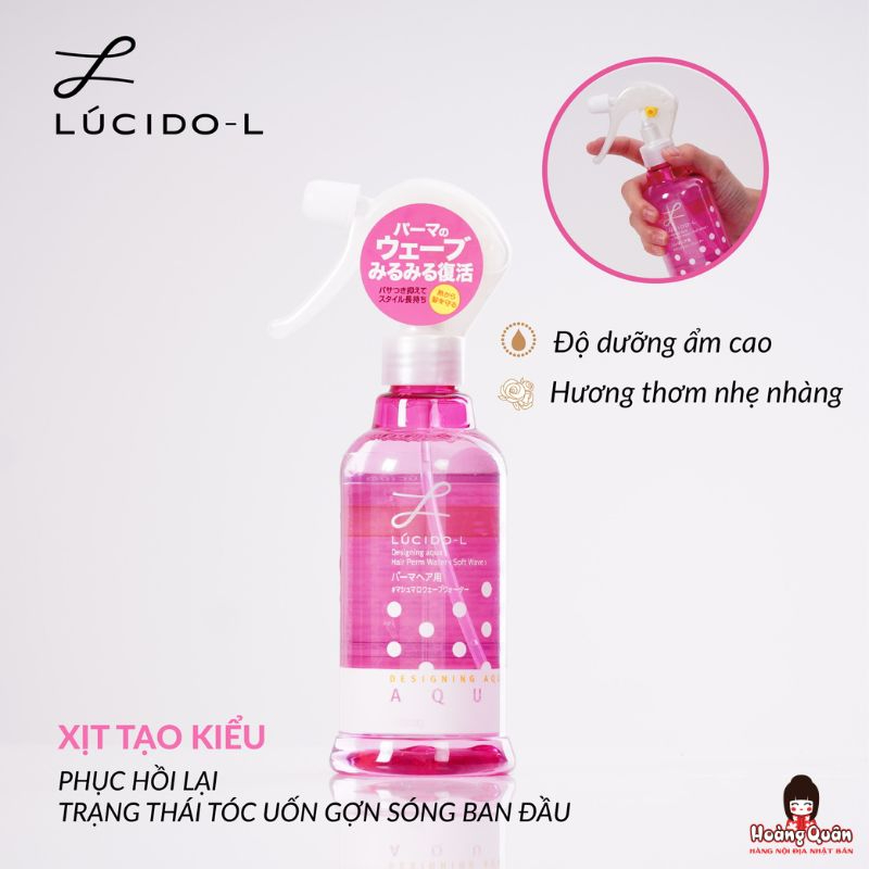 Xịt tạo kiểu tóc uốn gợn sóng dưỡng và giữ nếp Lucido-L 250ml giá rẻ