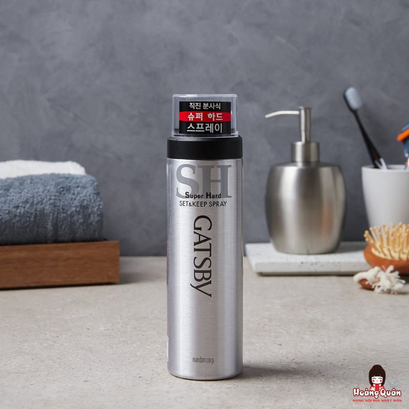 Xịt Tạo Kiểu Tóc Giữ Nếp Siêu Cứng Gatsby 180g giá tốt