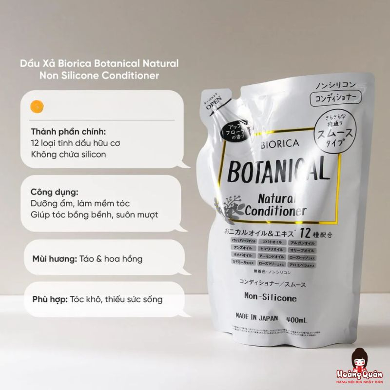 Dầu Xả Botanical Natural Non-Silicon Túi 400ml giá rẻ