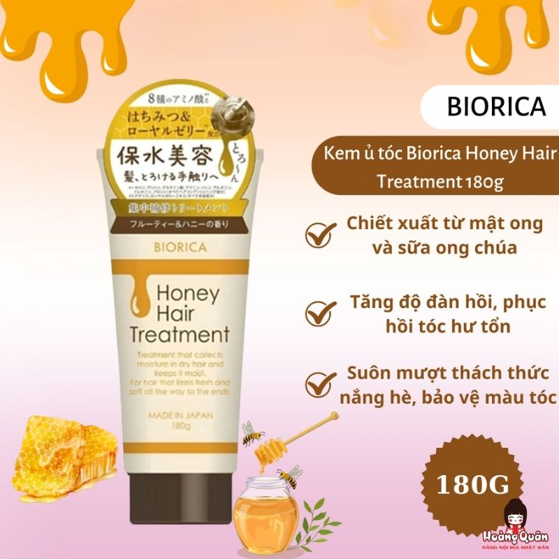 Dầu Ủ Tóc Mật Ong Biorica Honey Hair Treatment 180G