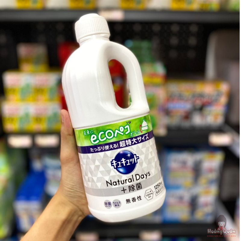 Nước Rửa Chén Kao Natural Days Không Mùi 1250ml giá tốt