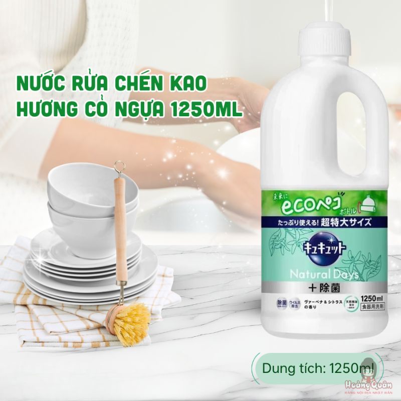 Nước Rửa Chén Kao Natural Days Hương Cỏ