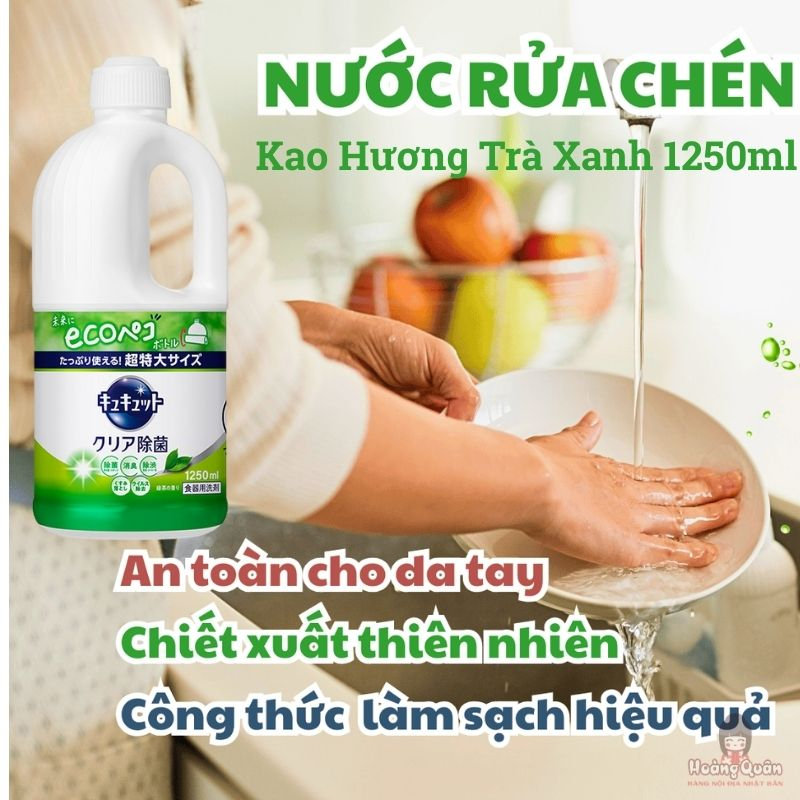 Nước Rửa Chén Kao Hương Trà Xanh