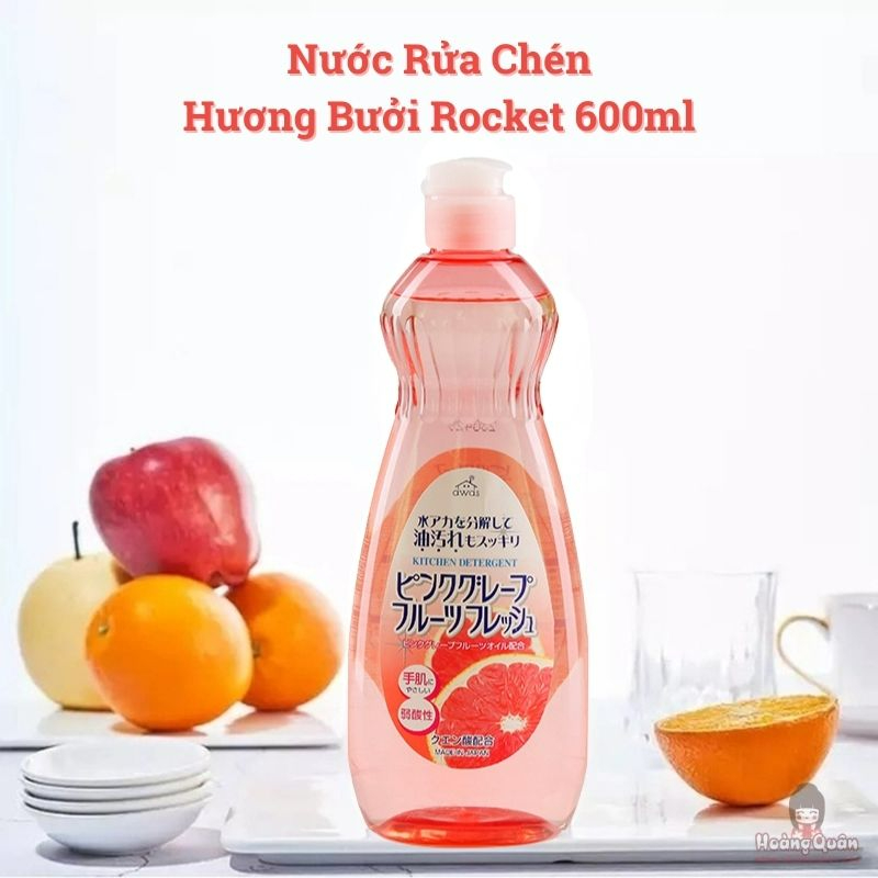 Nước Rửa Chén Hương Bưởi Rocket 600ml