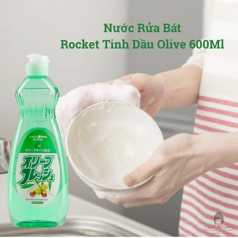 Nước Rửa Bát Rocket Tinh Dầu Olive 600Ml