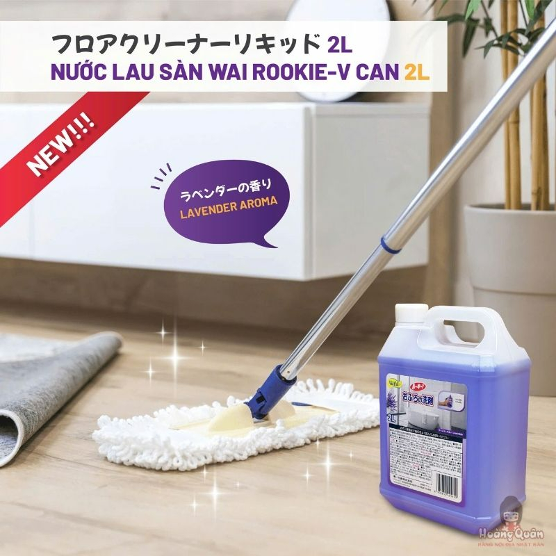 Nước Lau Sàn Wai Rookie-V 2L Hương Lavender giá tốt
