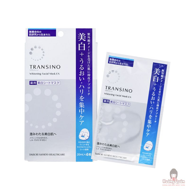 Mặt nạ trắng da Transino Whitening Facial Mask 4M