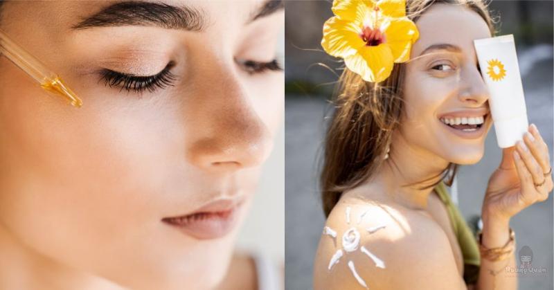 bôi kem chống nắng trước hay sau serum