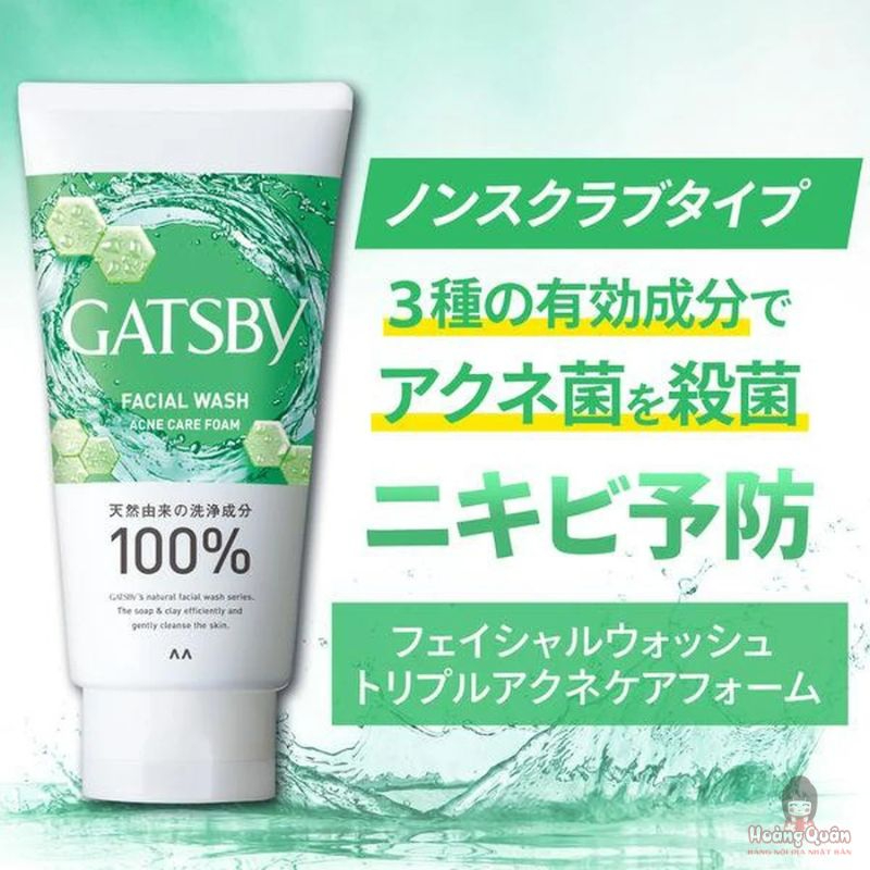 Sữa rửa mặt nam Gatsby Acne Care Foam