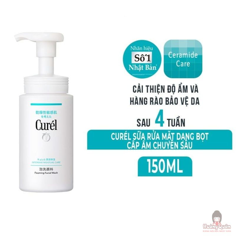 Sữa rửa mặt Curél dạng bọt cấp ẩm chuyên sâu giá rẻ nhất