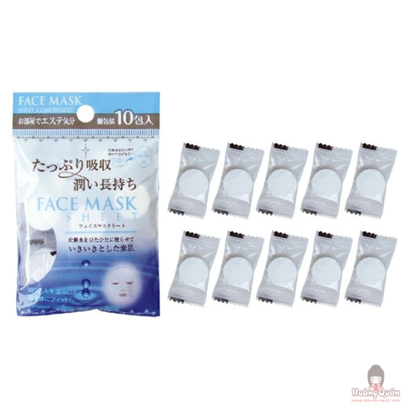 mặt nạ giấy dạng nén (set 10) giá rẻ