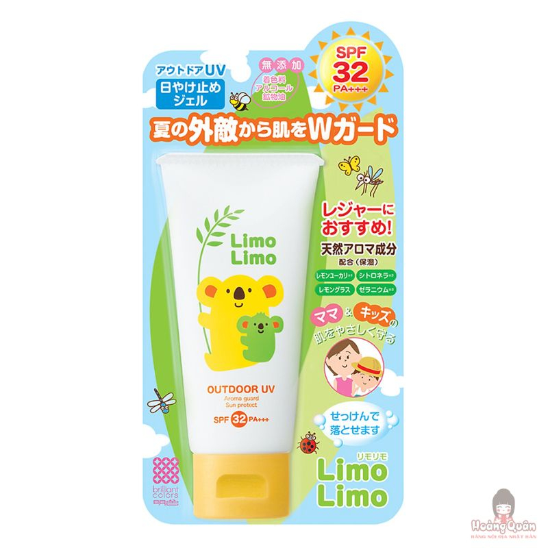 Kem chống nắng Meishoku Limo Limo SPF32 dịu nhẹ cho mẹ & bé 50g
