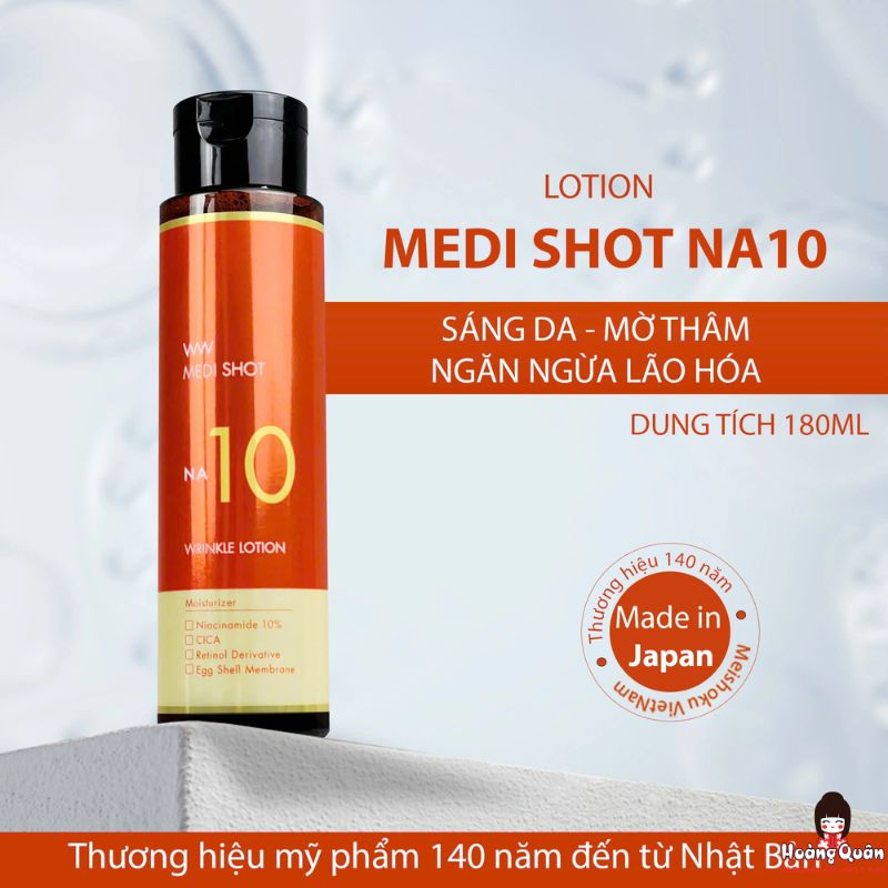 Nước hoa hồng cải thiện nếp nhăn NA10 Meishoku 180ml