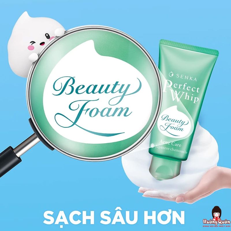 Sữa rửa mặt ngăn ngừa mụn Senka Perfect Whip 100g