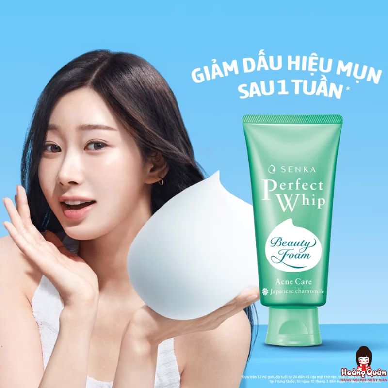 Sữa rửa mặt ngăn ngừa mụn Senka Perfect Whip giá rẻ