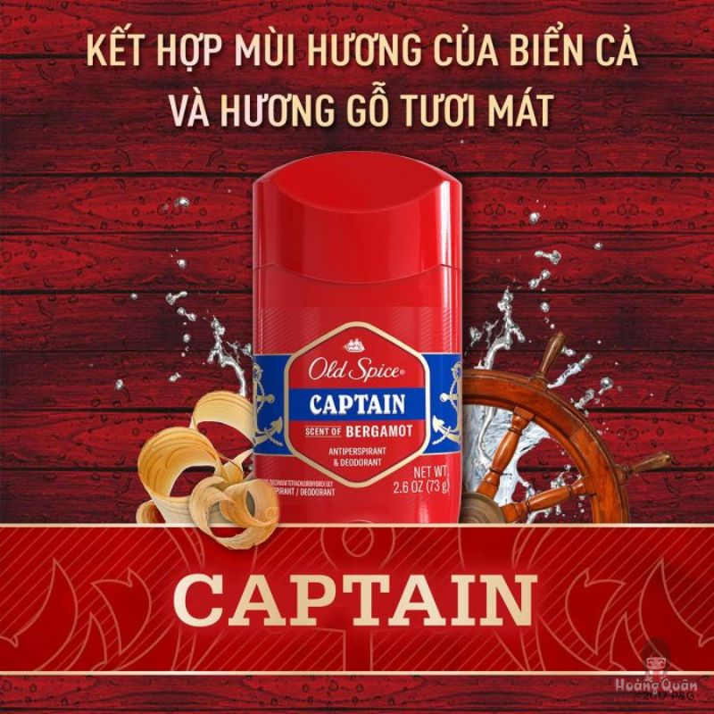 Sáp khử mùi Old Spice giảm tiết mồ hôi hương Captain 73g giá tốt