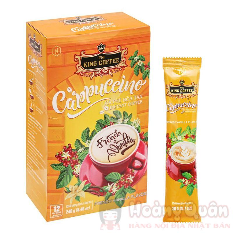 King Coffee Cappuccino Vị Vani Pháp 240g