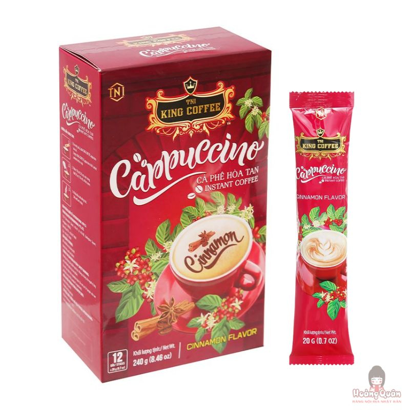 King Coffee Cappuccino Vị Quế 240g giá rẻ