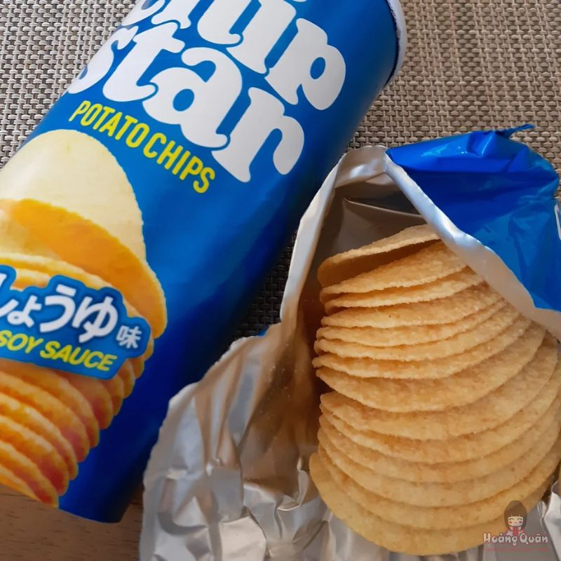 Snack khoai tây YBC Chip Star vị bơ 45g chính hãng