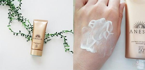 so sánh gel và sữa chống nắng anessa