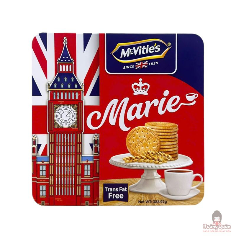 Bánh quy McVitie’s Marie hộp thiếc 388.92g