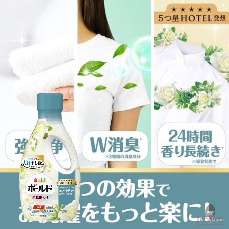 Nước giặt Bold hương hoa trà trắng 680g giá tốt