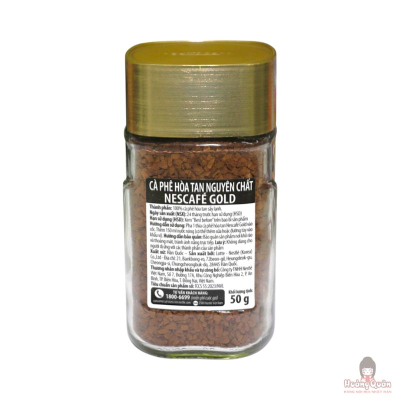 Cà phê hòa tan cao cấp Nescafe Gold 50g giá rẻ