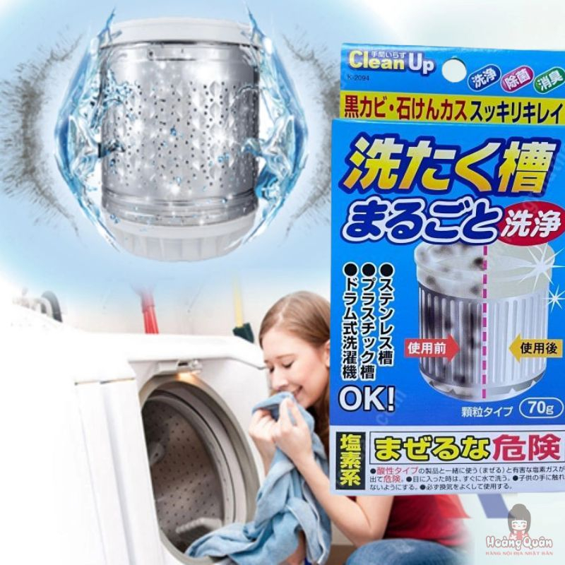 ​Bột tẩy vệ sinh lồng giặt CleanUp 70g giá rẻ