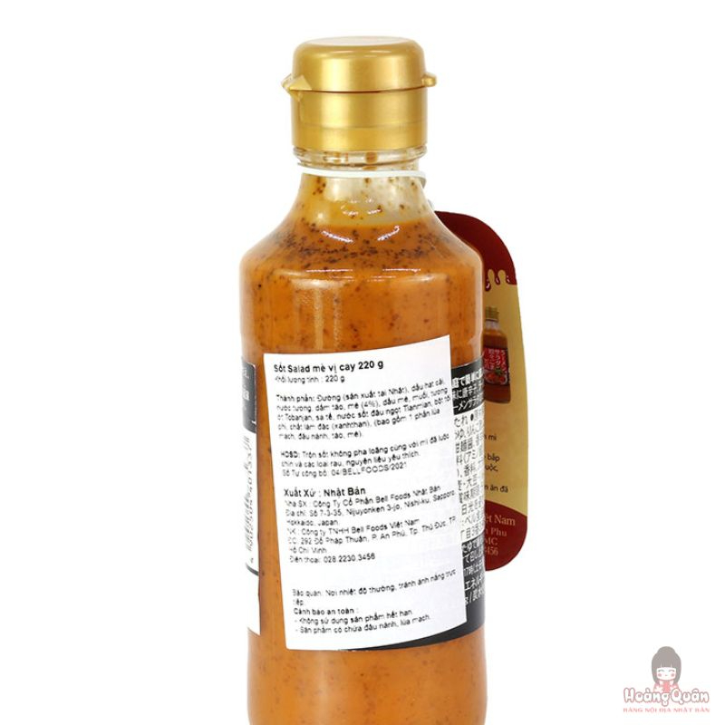 Nước sốt mè trộn salad vị cay 220g giá rẻ