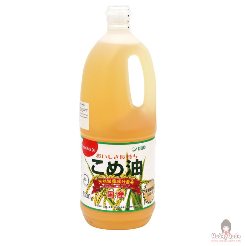 Dầu gạo Nhật Bản Tsuno nguyên chất 1500g