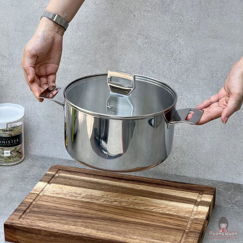 Nồi đúc Inox 3 lớp đáy liền Try-Ply Kaiyo 20cm giá tốt