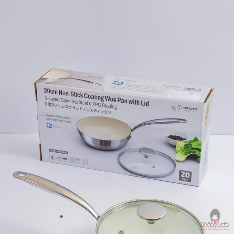chảo inox chống dính Ceramic Kaiyo 20cm giá tốt
