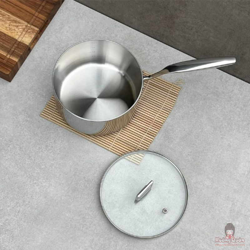 Quánh đúc Inox 3 lớp đáy liền Tri-Ply Kaiyo 16cm giá tốt