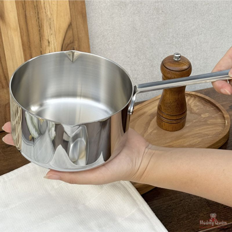 Quánh đúc Inox 3 lớp đáy liền Tri-Ply Kaiyo mini 12cm