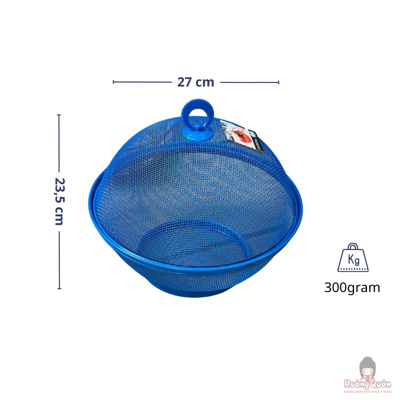 Rổ quả táo Kaiyo có nắp đậy màu xanh